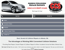 Tablet Screenshot of collisionrepairatlanta.com